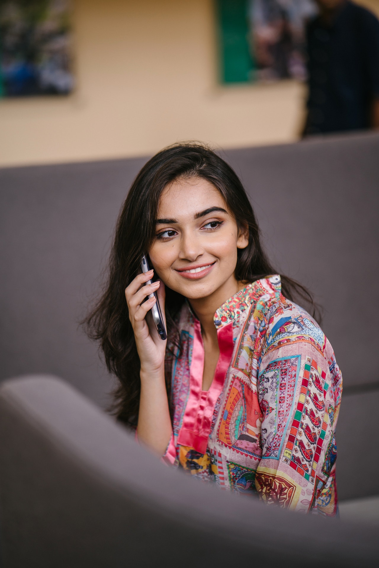 Woman Talking on Phone